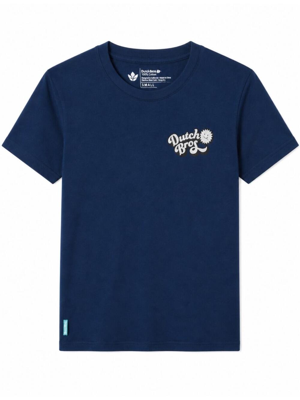 Brand New Dutch Bros T-Shirt Women’s Small Navy Blue ☕🔥